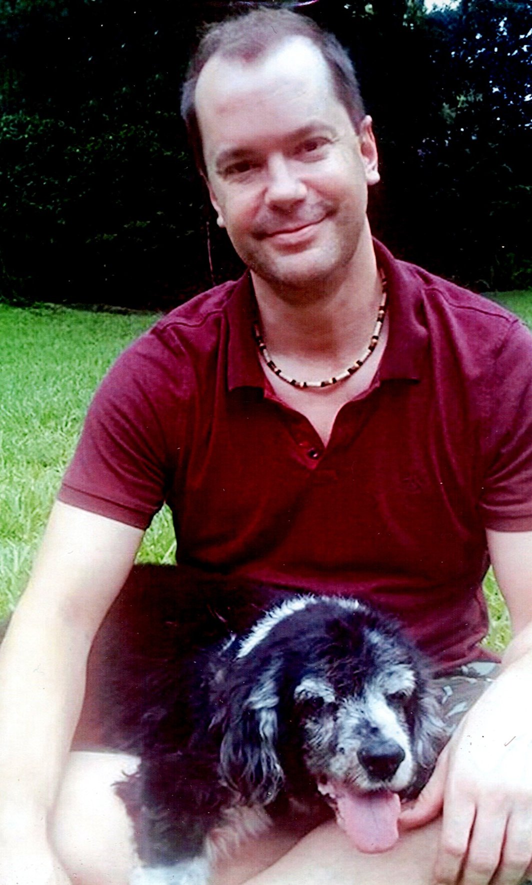 Mike with his dog Willy